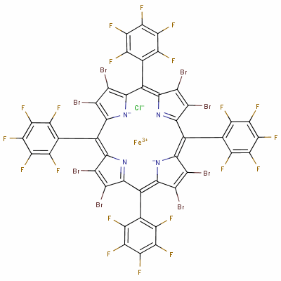 131917-66-3  2,3,7,8,12,13,17,18-octabromo-5,10,15,20-tetrakis(pentafluorophenyl)porphyrinato-iron(III)
