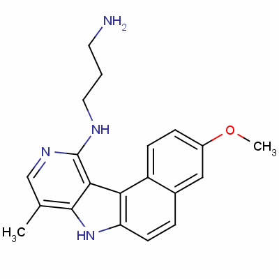 133712-11-5  3-methoxy-7H-8-methyl-11-((3'-amino)propylamino)benzo(e)pyrido(4,3-b)indole 133712-11-5  3-methoxy-7H-8-methyl-11-((3'-amino)propylamino)benzo(e)pyrido(4,3-b)indole