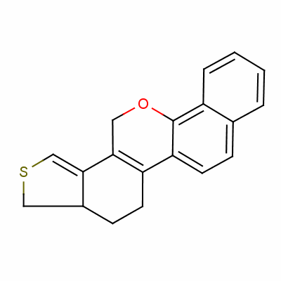 135643-41-3  3,4,5,13-tetrahydro-3H-2-benzothieno(5,4-d)naphtho(1,2-b)pyran
