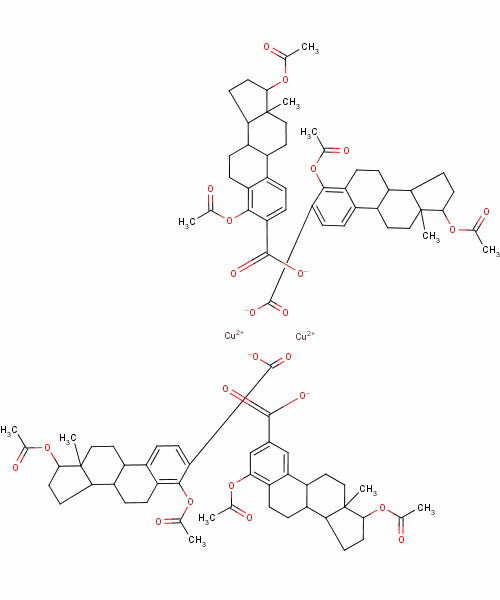 137268-70-3  tetrakis(3,17-diacetoxyestra-1,3,5(10)-trien-2-carboxylato)dicopper(II)