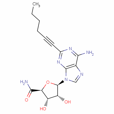 142103-07-9  2-(1-hexyn-1-yl)adenosine-5'-uronamide