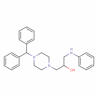 143759-58-4  1-Piperazineethanol, 4-(diphenylmethyl)-alpha-((phenylamino)methyl)-