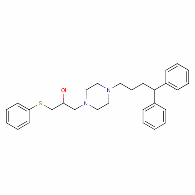 143760-04-7  1-Piperazineethanol, 4-(4,4-diphenylbutyl)-alpha-((phenylthio)methyl)-