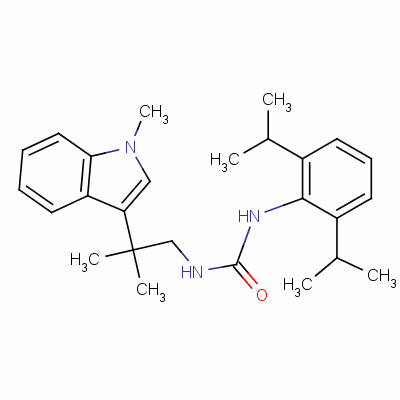 145131-27-7  3-(2,6-dipropan-2-ylphenyl)-1-[2-methyl-2-(1-methylindol-3-yl)propyl]u rea
