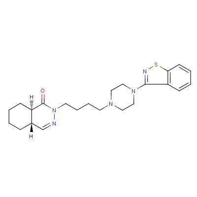 155289-55-7  2-(4-(4-(3-(1,2-benzisothiazolyl))-1-piperazinyl)butyl)-4a,5,6,7,8,8a-hexahydro-1(2H)-phthalazinone