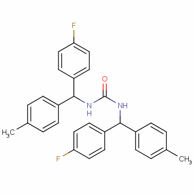 160807-91-0  1,3-bis[(4-fluorophenyl)-(4-methylphenyl)methyl]urea