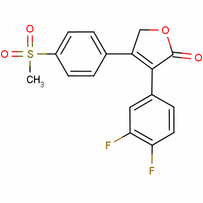 162011-83-8  3-(3,4-Difluorophenyl)-4-(4-(methylsulfonyl)phenyl)-2(5H)-furanone