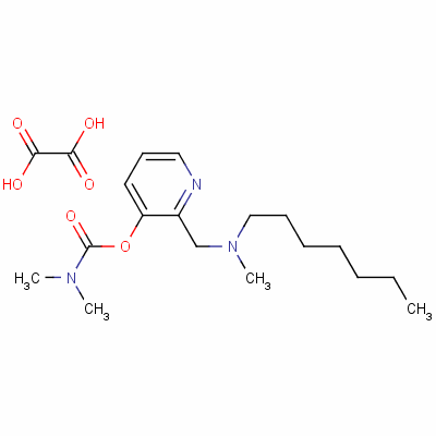 169128-39-6  2-((Heptylmethylamino)methyl)-3-pyridinyl dimethylcarbamate ethanedioa te (1:1)