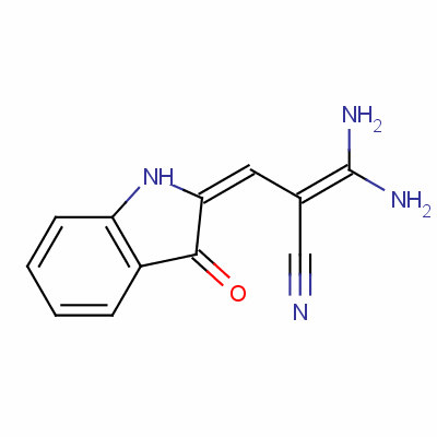 171853-02-4  3,3-diamino-2-[(E)-(3-oxo-1H-indol-2-ylidene)methyl]prop-2-enenitrile