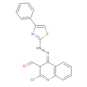 652971-67-0  3-Quinolinecarboxaldehyde, 2-chloro-, (4-phenyl-2-thiazolyl)hydrazone