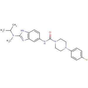652979-65-2  1-Piperazinecarboxamide,4-(4-fluorophenyl)-N-[2-[methyl(1-methylethyl)amino]-1H-benzimidazol-5-yl]-
