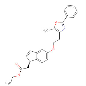 652980-69-3  1H-Indene-1-acetic acid,2,3-dihydro-5-[2-(5-methyl-2-phenyl-4-oxazolyl)ethoxy]-, ethyl ester,(1S)-