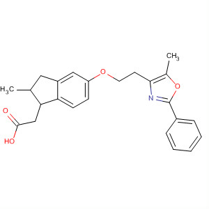 652980-80-8  1H-Indene-1-acetic acid,2,3-dihydro-2-methyl-5-[2-(5-methyl-2-phenyl-4-oxazolyl)ethoxy]-