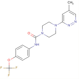 652990-59-5  1-Piperazinecarboxamide,4-(5-methyl-3-pyridazinyl)-N-[4-(trifluoromethoxy)phenyl]-