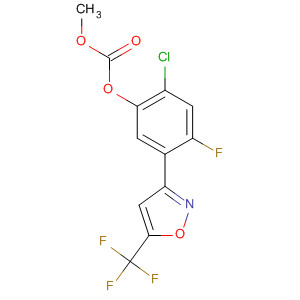 653569-97-2  Carbonic acid,2-chloro-4-fluoro-5-[5-(trifluoromethyl)-3-isoxazolyl]phenyl methyl ester