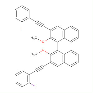 653574-24-4  1,1'-Binaphthalene, 3,3'-bis[(2-iodophenyl)ethynyl]-2,2'-dimethoxy-,(1R)-