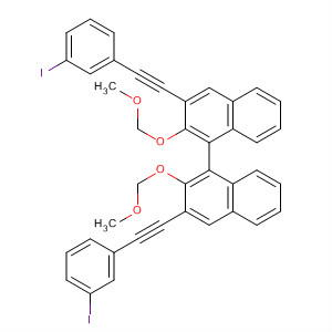 653574-25-5  1,1'-Binaphthalene,3,3'-bis[(3-iodophenyl)ethynyl]-2,2'-bis(methoxymethoxy)-, (1R)-