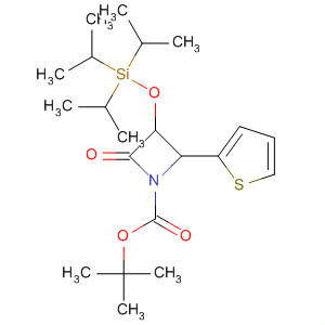 653587-04-3  1-Azetidinecarboxylic acid,2-oxo-4-(2-thienyl)-3-[[tris(1-methylethyl)silyl]oxy]-, 1,1-dimethylethylester, (3R,4R)-
