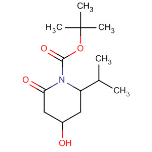 653589-20-9  1-Piperidinecarboxylic acid, 4-hydroxy-2-(1-methylethyl)-6-oxo-,1,1-dimethylethyl ester, (2R,4R)-
