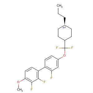 653591-40-3  1,1'-Biphenyl,4'-[difluoro(trans-4-propylcyclohexyl)methoxy]-2,2',3-trifluoro-4-methoxy-
