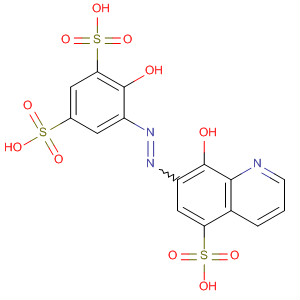 653600-10-3  1,3-Benzenedisulfonic acid,4-hydroxy-5-[(8-hydroxy-5-sulfo-7-quinolinyl)azo]-