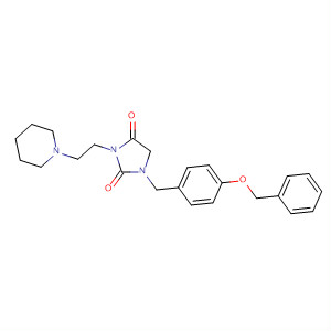 653600-99-8  2,4-Imidazolidinedione,1-[[4-(phenylmethoxy)phenyl]methyl]-3-[2-(1-piperidinyl)ethyl]-