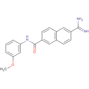 653604-46-7  2-Naphthalenecarboxamide,6-(aminoiminomethyl)-N-(3-methoxyphenyl)-