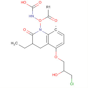 65369-46-2  Carbamic acid,[5-(3-chloro-2-hydroxypropoxy)-1,2,3,4-tetrahydro-2-oxo-8-quinolinyl]-,ethyl ester