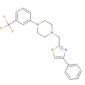 65385-03-7  Piperazine, 1-[(4-phenyl-2-thiazolyl)methyl]-4-[3-(trifluoromethyl)phenyl]-