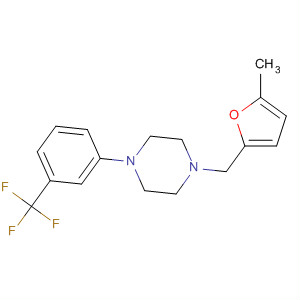 65385-88-8  Piperazine, 1-[(5-methyl-2-furanyl)methyl]-4-[3-(trifluoromethyl)phenyl]-