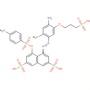 654050-46-1  2,7-Naphthalenedisulfonic acid,4-[[4-amino-2-methyl-5-(3-sulfopropoxy)phenyl]azo]-5-[[(4-methylphenyl)sulfonyl]oxy]-