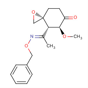 654055-77-3  1-Oxaspiro[2.5]octan-6-one,5-methoxy-4-[(1E)-1-[(phenylmethoxy)imino]ethyl]-, (3R,4S,5S)-