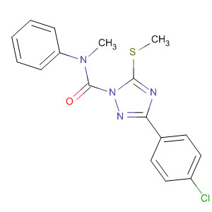 654059-13-9  1H-1,2,4-Triazole-1-carboxamide,3-(4-chlorophenyl)-N-methyl-5-(methylthio)-N-phenyl- 654059-13-9  1H-1,2,4-Triazole-1-carboxamide,3-(4-chlorophenyl)-N-methyl-5-(methylthio)-N-phenyl-