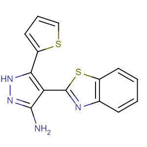 654064-63-8  1H-Pyrazol-3-amine, 4-(2-benzothiazolyl)-5-(2-thienyl)-
