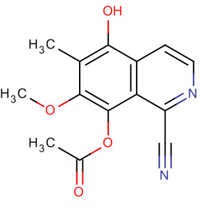 654077-52-8  1-Isoquinolinecarbonitrile, 8-(acetyloxy)-5-hydroxy-7-methoxy-6-methyl-