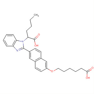 654082-32-3  1H-Benzimidazole-1-hexanoic acid,2-[6-[(5-carboxypentyl)oxy]-2-naphthalenyl]-