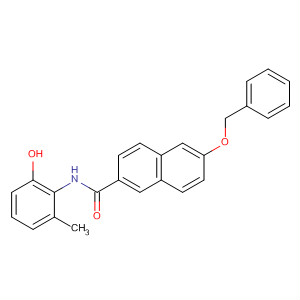 654082-95-8  2-Naphthalenecarboxamide,N-(2-hydroxy-6-methylphenyl)-6-(phenylmethoxy)-