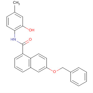 654083-02-0  1-Naphthalenecarboxamide,N-(2-hydroxy-4-methylphenyl)-6-(phenylmethoxy)-