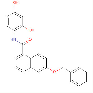 654083-04-2  1-Naphthalenecarboxamide,N-(2,4-dihydroxyphenyl)-6-(phenylmethoxy)-