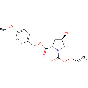 654638-64-9  1,2-Pyrrolidinedicarboxylic acid, 4-hydroxy-,2-[(4-methoxyphenyl)methyl] 1-(2-propenyl) ester, (2S,4R)-