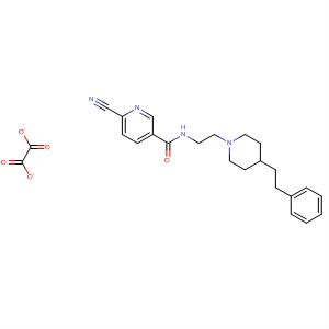 654656-90-3  3-Pyridinecarboxamide,6-cyano-N-[2-[4-(2-phenylethyl)-1-piperidinyl]ethyl]-, ethanedioate (1:1)