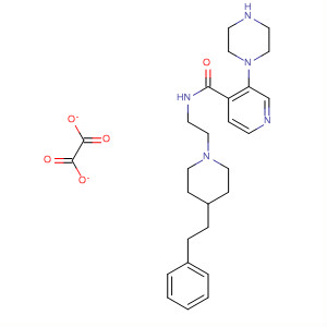 654657-25-7  4-Pyridinecarboxamide,N-[2-[4-(2-phenylethyl)-1-piperidinyl]ethyl]-3-(1-piperazinyl)-,ethanedioate (1:1)