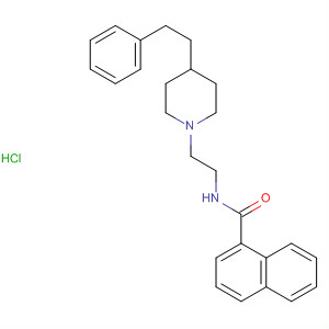 654659-38-8  1-Naphthalenecarboxamide, N-[2-[4-(2-phenylethyl)-1-piperidinyl]ethyl]-,monohydrochloride