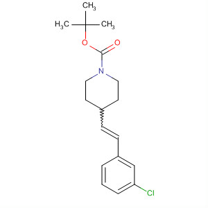654662-70-1  1-Piperidinecarboxylic acid, 4-[2-(3-chlorophenyl)ethenyl]-,1,1-dimethylethyl ester