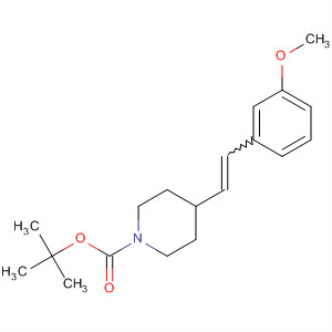 654662-72-3  1-Piperidinecarboxylic acid, 4-[2-(3-methoxyphenyl)ethenyl]-,1,1-dimethylethyl ester