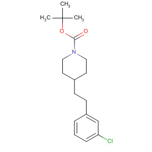 654662-80-3  1-Piperidinecarboxylic acid, 4-[2-(3-chlorophenyl)ethyl]-,1,1-dimethylethyl ester