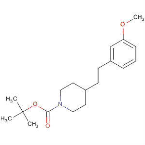 654662-82-5  1-Piperidinecarboxylic acid, 4-[2-(3-methoxyphenyl)ethyl]-,1,1-dimethylethyl ester