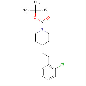 654662-85-8  1-Piperidinecarboxylic acid, 4-[2-(2-chlorophenyl)ethyl]-,1,1-dimethylethyl ester
