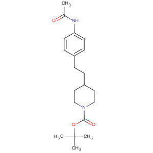 654662-88-1  1-Piperidinecarboxylic acid, 4-[2-[4-(acetylamino)phenyl]ethyl]-,1,1-dimethylethyl ester