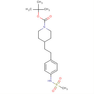 654662-89-2  1-Piperidinecarboxylic acid,4-[2-[4-[(methylsulfonyl)amino]phenyl]ethyl]-, 1,1-dimethylethyl ester